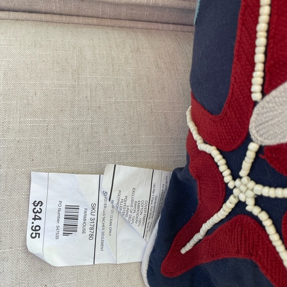 Set of 2 Pier One Nautical Pillows both included - Picture 16 of 16